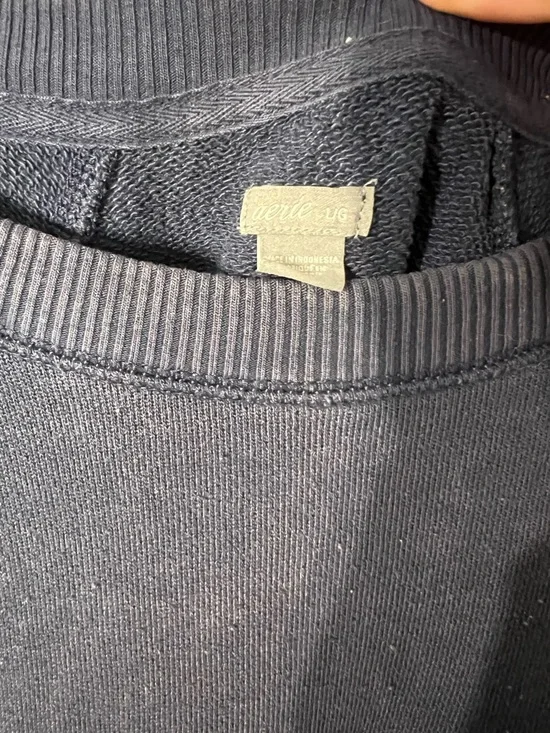 Navy Short-Sleeve Crewneck Sweatshirt - Picture 4 of 5